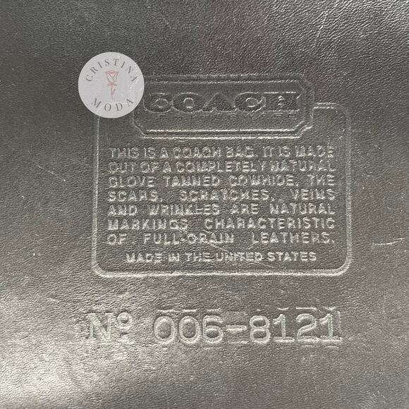 Vintage Coach Avenue Bag 9886 Black USA 1990s - Picture 7 of 10